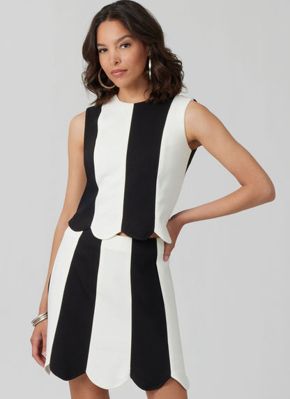 McCall's Pattern M8610 Misses' Fitted Knit Top and Skirt