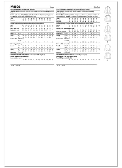 Simplicity Pattern 8629 Misses' Blouson Jacket with Neckline Variations