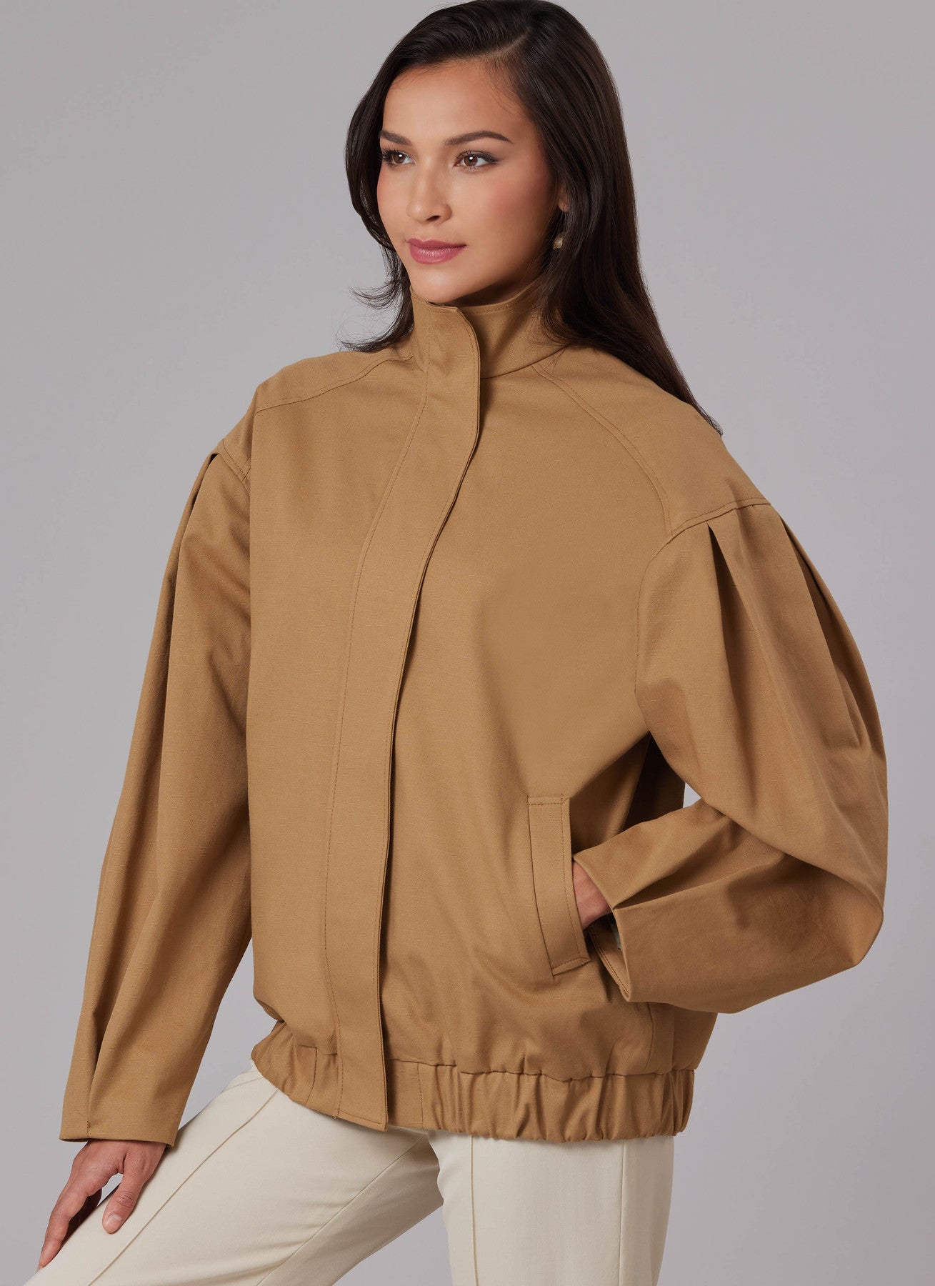 Simplicity Pattern 8629 Misses' Blouson Jacket with Neckline Variations