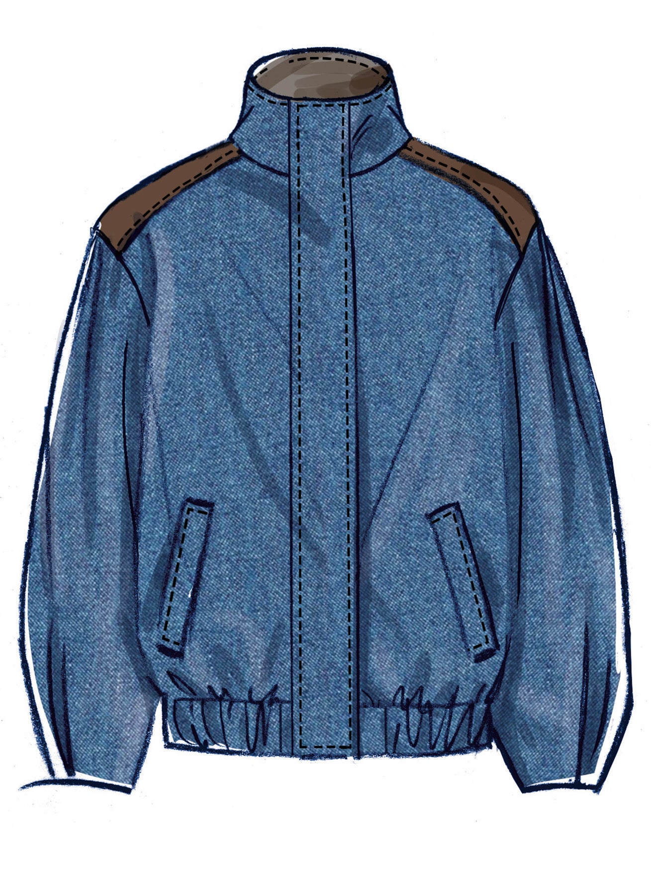 Simplicity Pattern 8629 Misses' Blouson Jacket with Neckline Variations