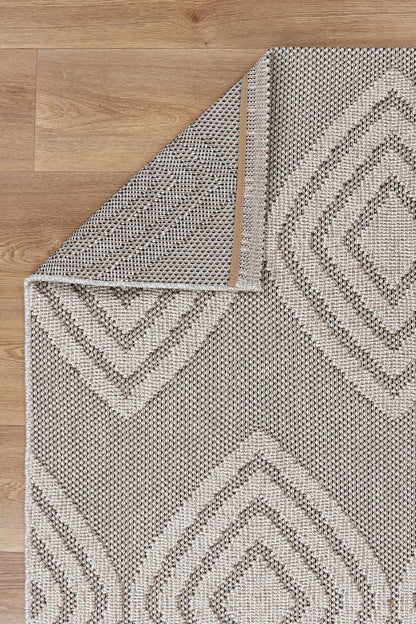 Maldives Modern Indoor/Outdoor Brown Rug (New landed)