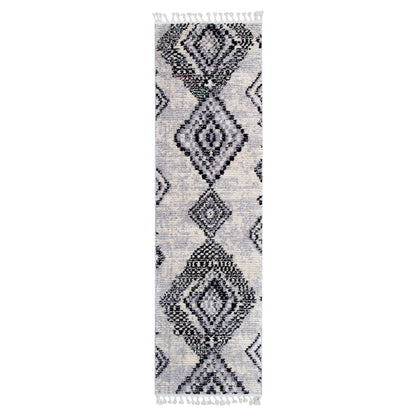 Mansour Aztec Grey Geometric Rug