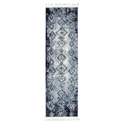 Mansour Incan Blue Geometric Rug