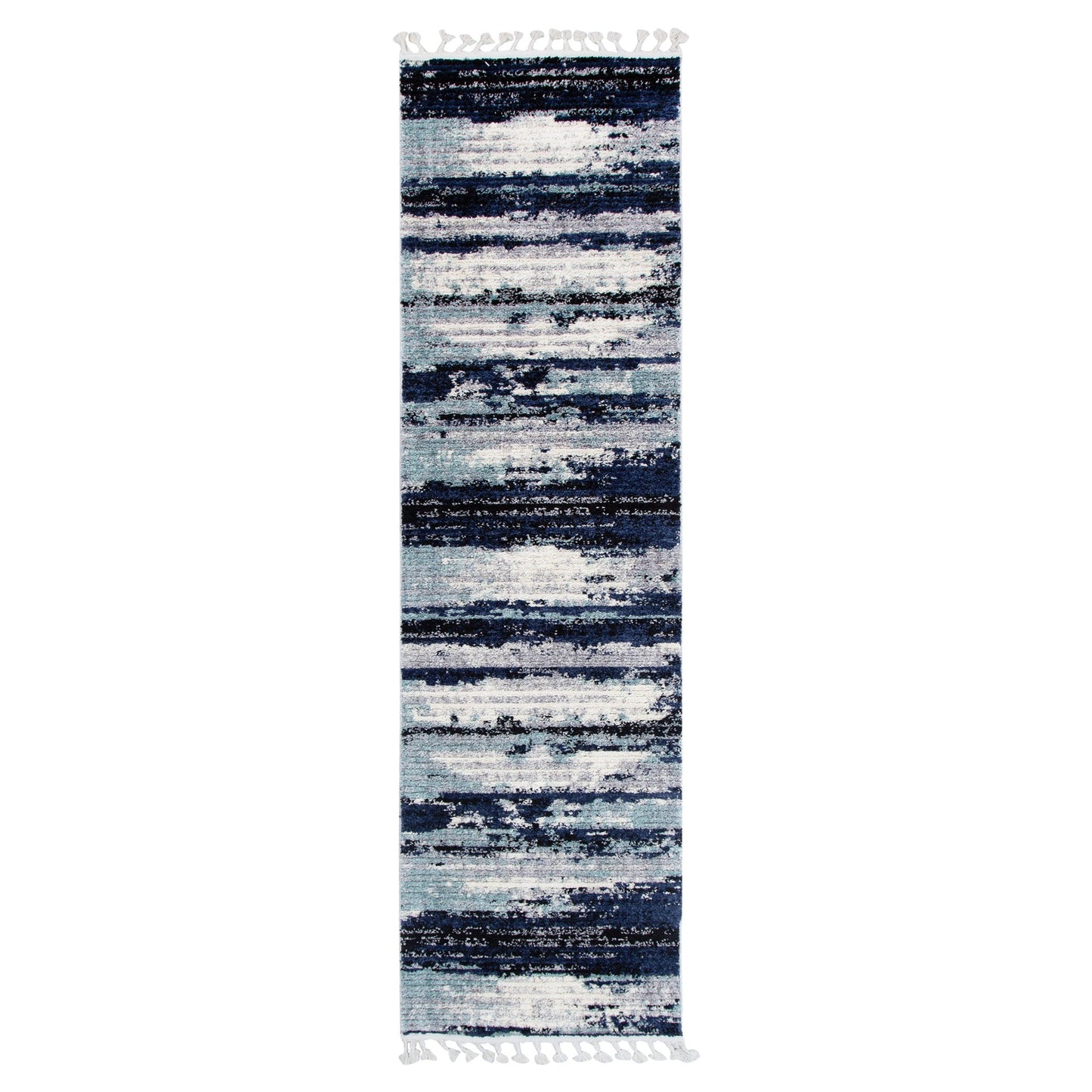 Mario Horizon Blue Abstract Rug