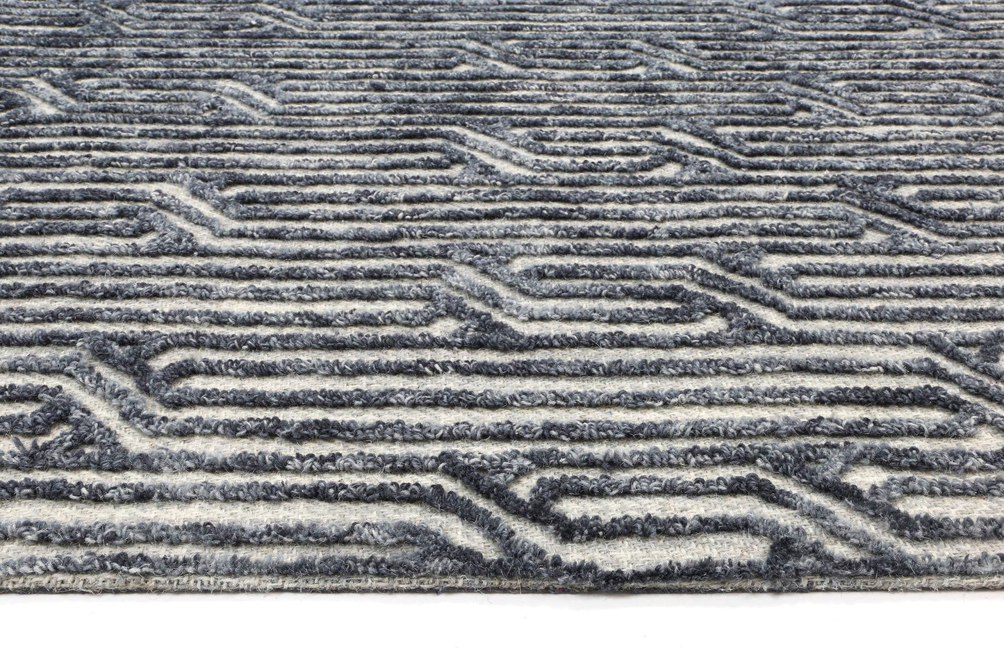 Marbella Almeria Blue Contemporary Rug