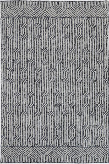 Marbella Almeria Blue Contemporary Rug