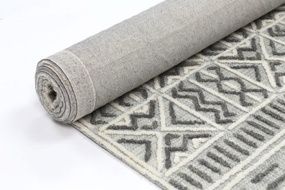 Mirabella Cordoba Grey Contemporary Rug