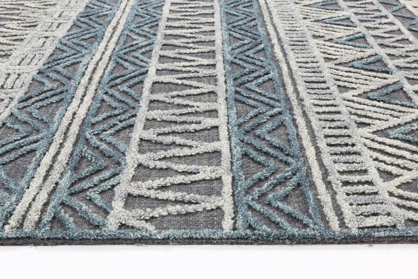 Marbella Cazorla Charcoal Contemporary Rug