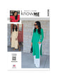 KnowMe Pattern Me2046 Misses' Knit Dress In Two Lengths and Woven Pants
