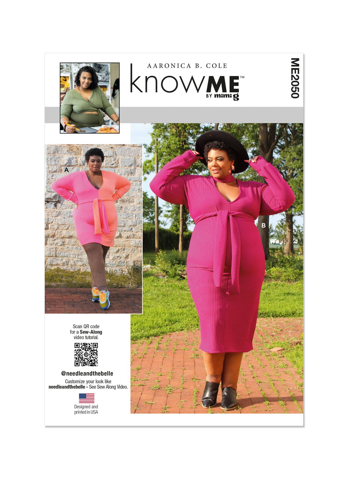 Know Me Pattern Me2050 Misses' Plus Dress