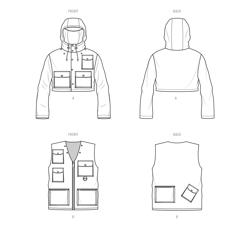 Know Me Pattern Me2064 Men/Boy's Jacket/Coat