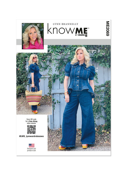 Know Me Pattern Me2069 Misses' Top and Pants