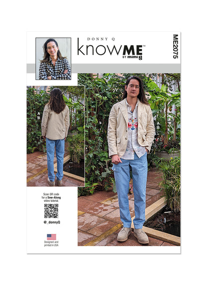 Know Me Pattern Me2075 Men's Jacket and Pants