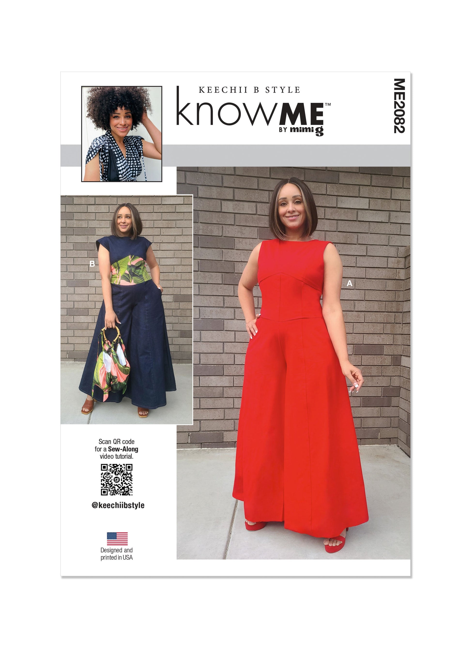 Know Me Pattern 2082 Misses' and Women's Jumpsuits