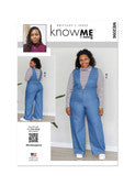 KnowMe Pattern Me2096 Misses' Tops and Jumpsuit