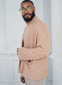 KnowMe Pattern Me2105 Men's Knit Turtleneck and Cardigan