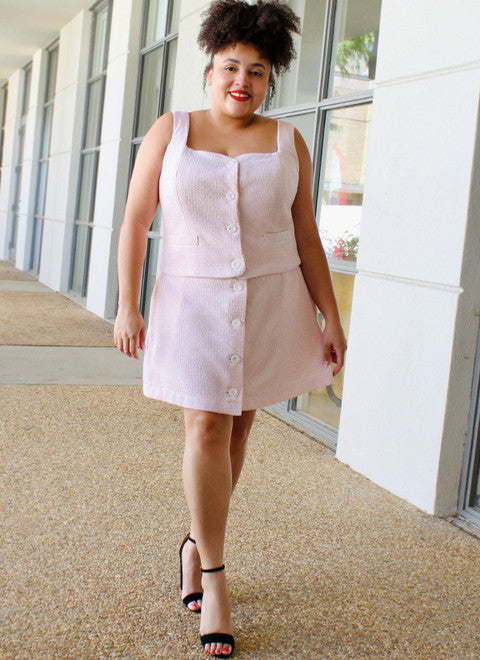McCall's Pattern ME2107 Misses' and Miss Petite Top and Skirt in Two Lengths