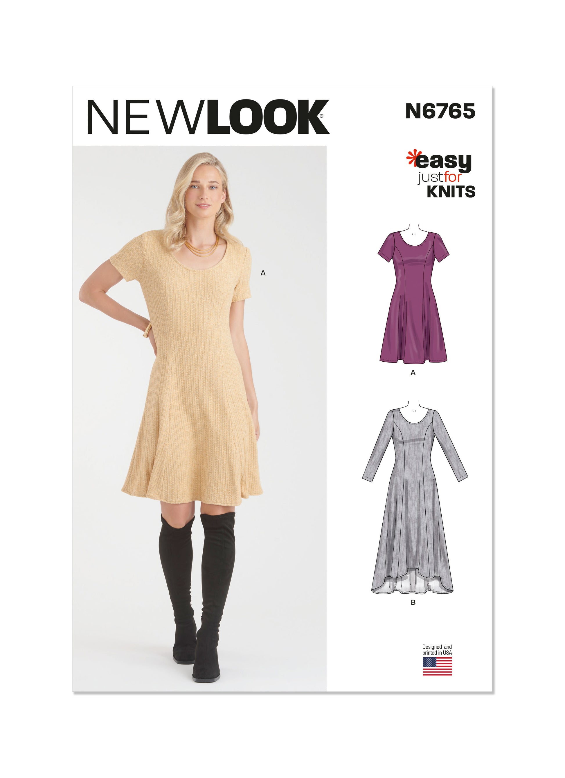 Newlook Pattern 6765 Misses' Dress