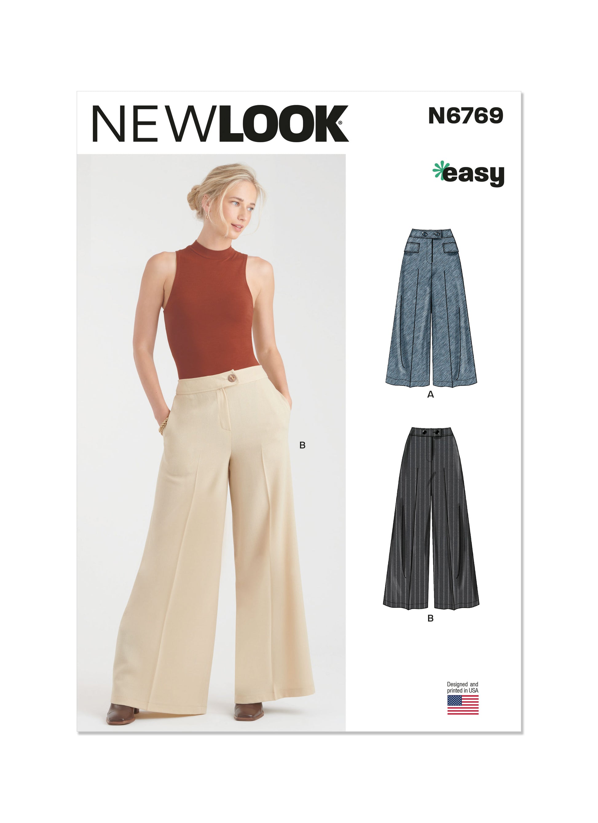 Newlook Pattern 6769 Misses' Skirt Pants