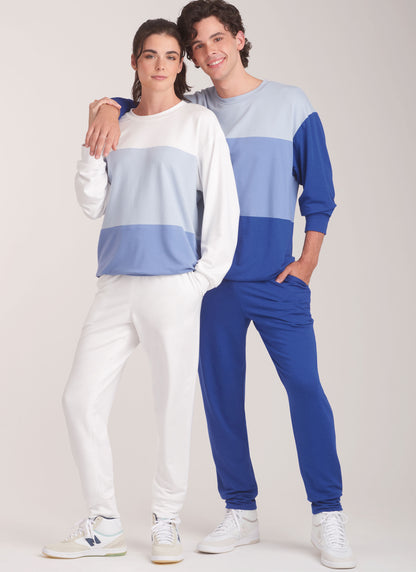 Newlook Pattern 6772 Unisex Knit Top and Pants