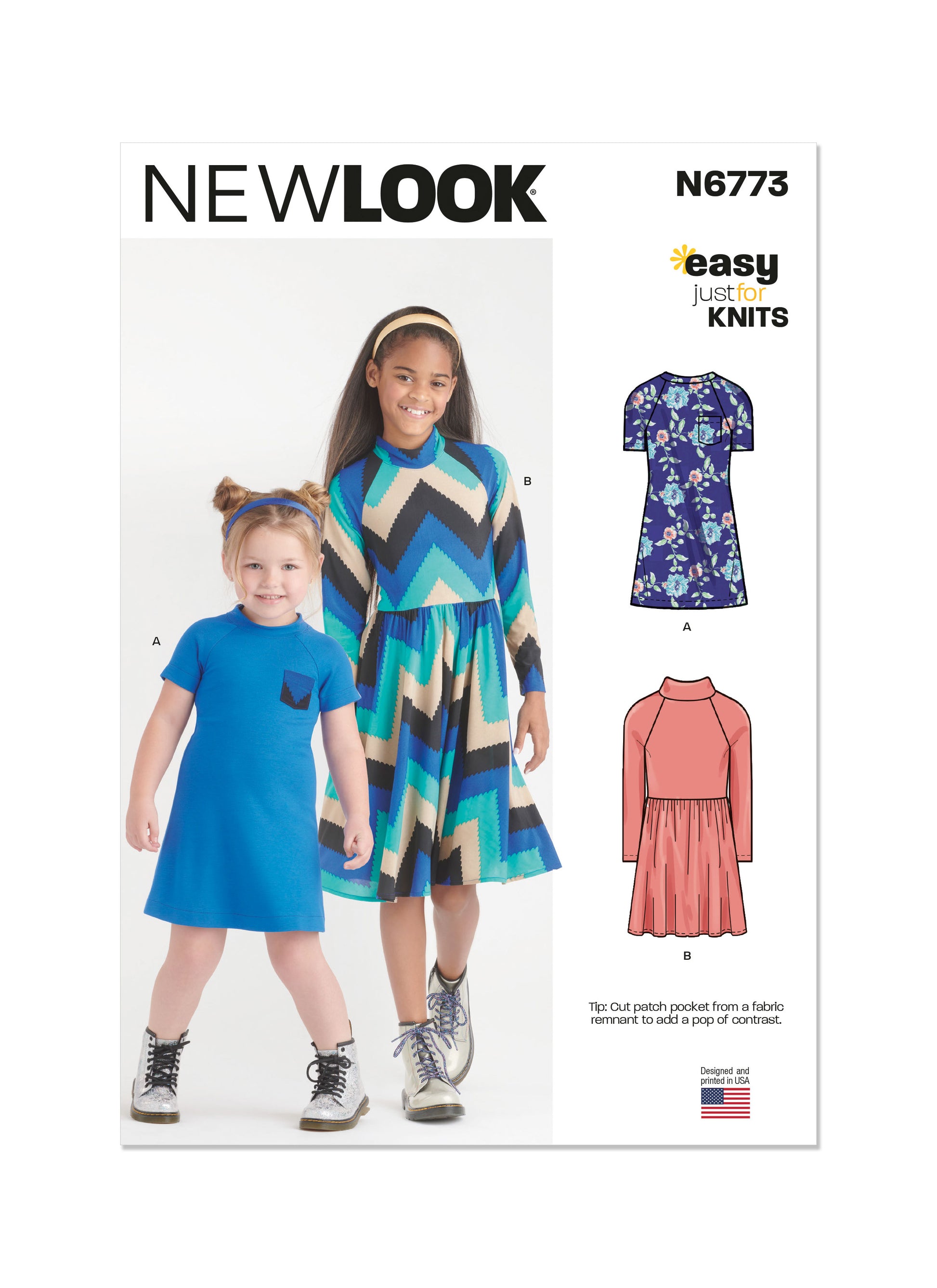 Newlook Pattern 6773 Child's Girl Dress