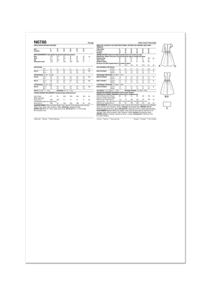 Newlook Pattern 6786 Miss Special Occasion