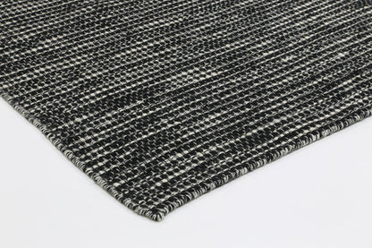 Nordic Black & White Reversible Wool Rug