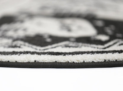 Petit Camping Adventures Black and White Kid Rug