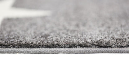 Petit Stars Charcoal and White Kids Rug