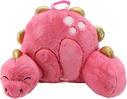 Soft Landing Nesting Nook Character Back-Rest, Pink Dino