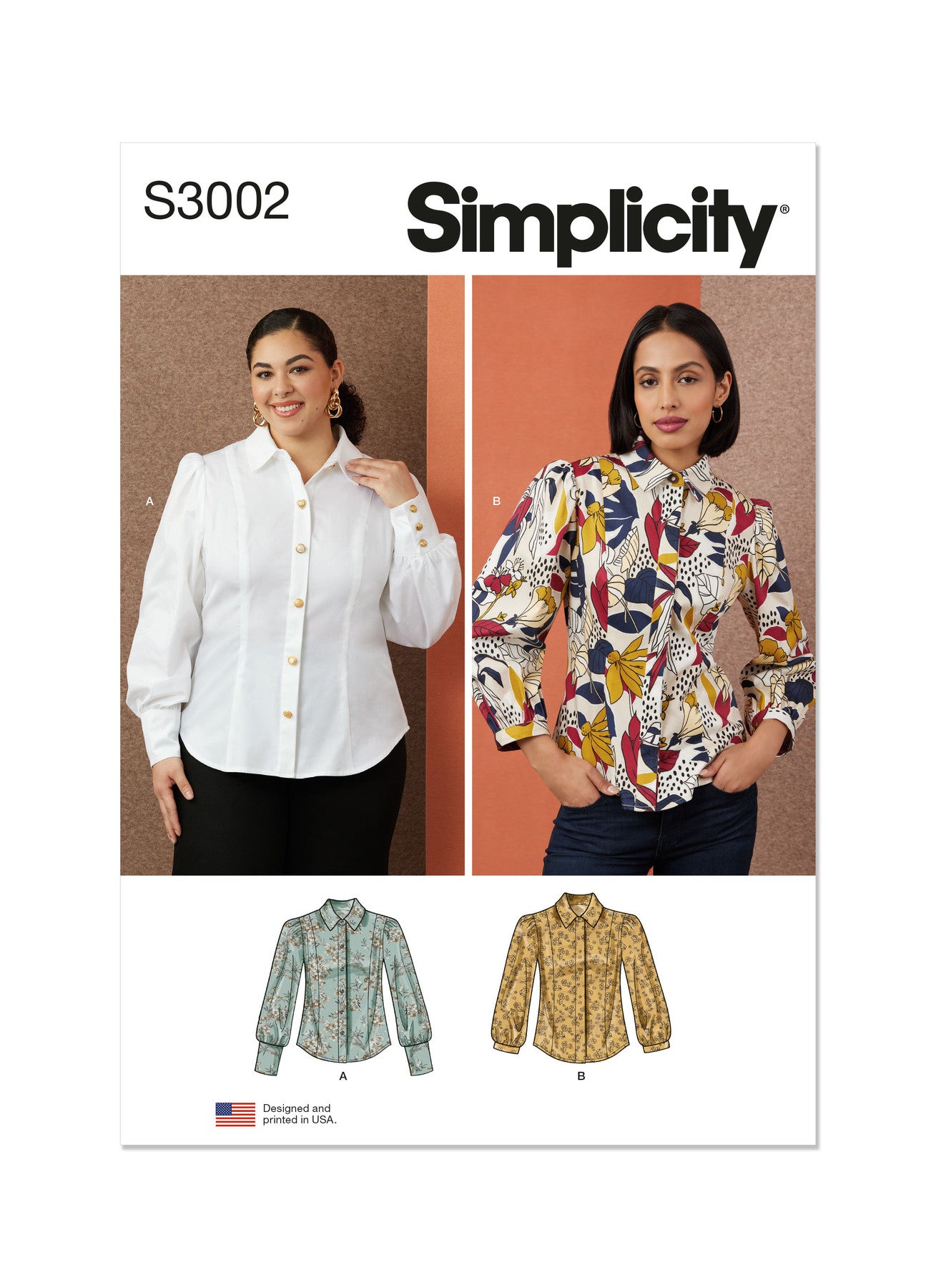 Simplicity Sewing Pattern 3002 Misses' and Women's Blouses