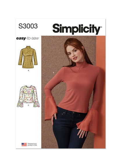 Simplicity Sewing Pattern 3003 Misses' Knit Tops