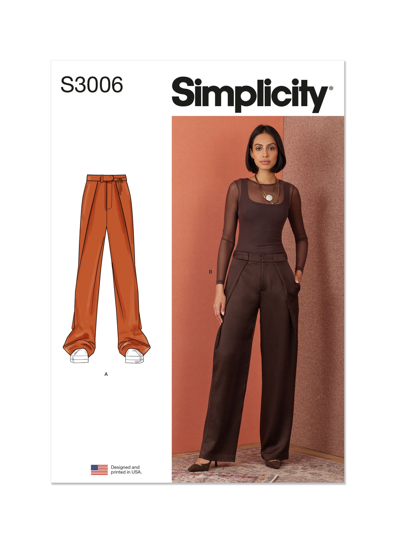 Simplicity Sewing Pattern 3006 Misses' Pants