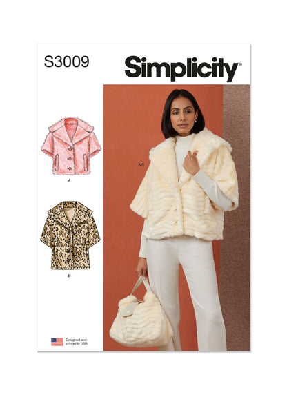 Simplicity Sewing Pattern 3009 Misses’ Jacket Coat