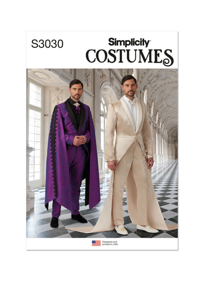 Simplicity Sewing Pattern 3030 Men's Costume Suits