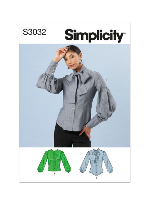 Simplicity Pattern SS3032 Misses' Blouses