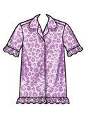 Simplicity Pattern SS3045 Children's and Girls' Lounge Tops, Gown, Shorts and Pants
