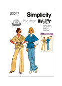 Simplicity Pattern SS3047 1970s Misses' Pants and Jacket