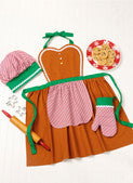 Simplicity Pattern SS3050 Children's and Misses' Apron, Mitts and Hat