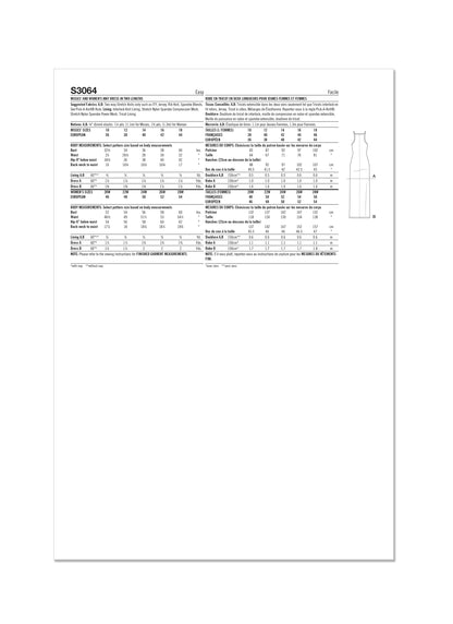 Simplicity Pattern S3064 Misses' Plus Size Dress