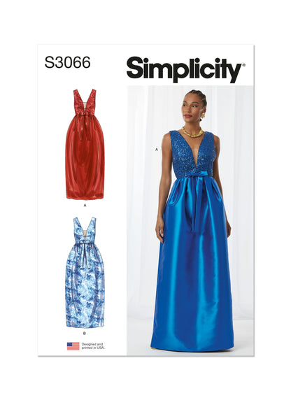 Simplicity Pattern S3066 Misses' Dress
