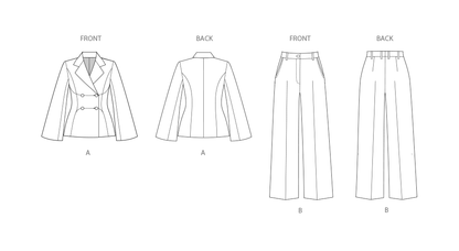 Simplicity Pattern S3073 Misses' and Women's Jacket and Pants