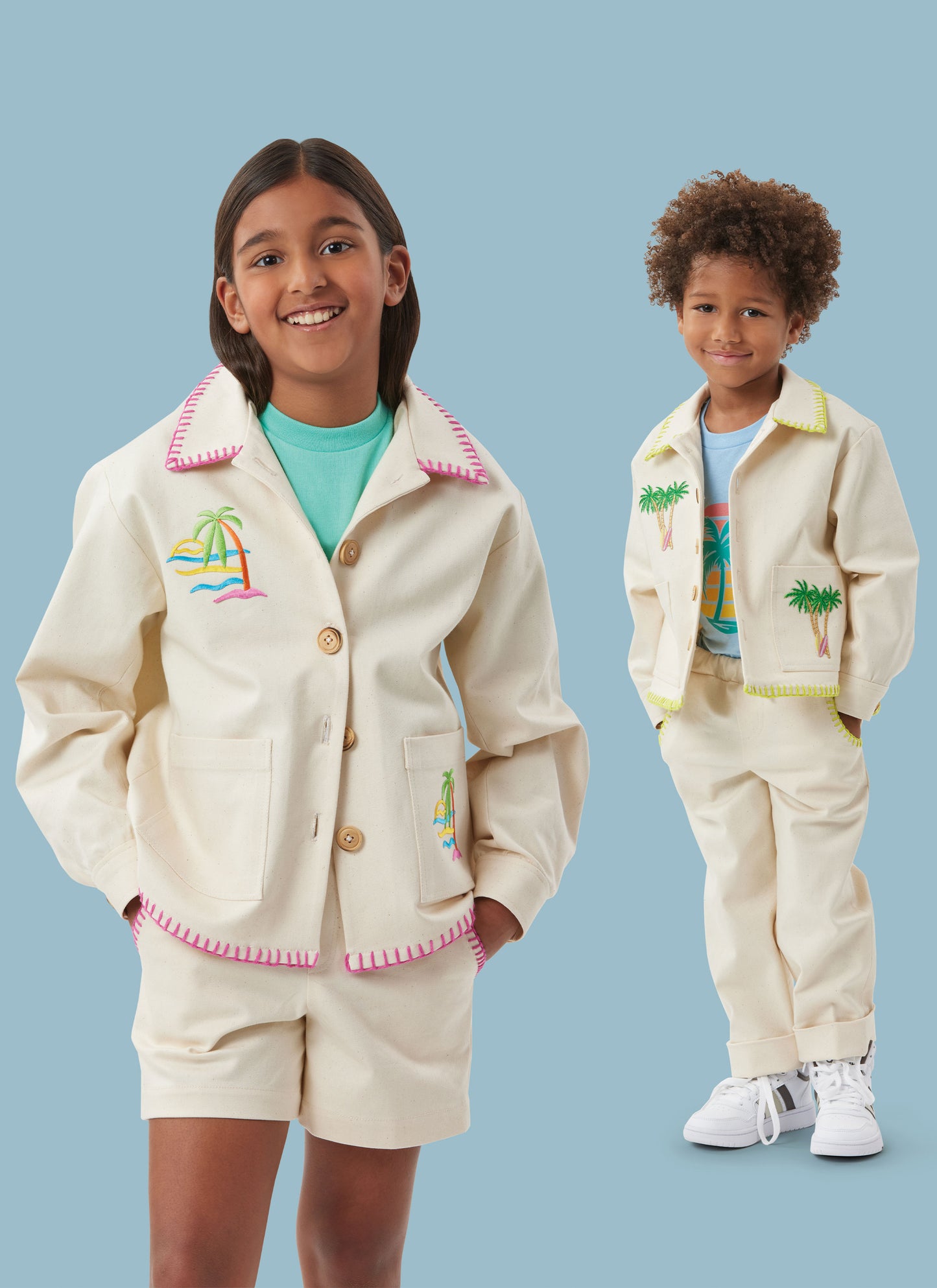 Simplicity Pattern S3113 Children's or Girls' and Boys' Jacket, Shorts and Pants