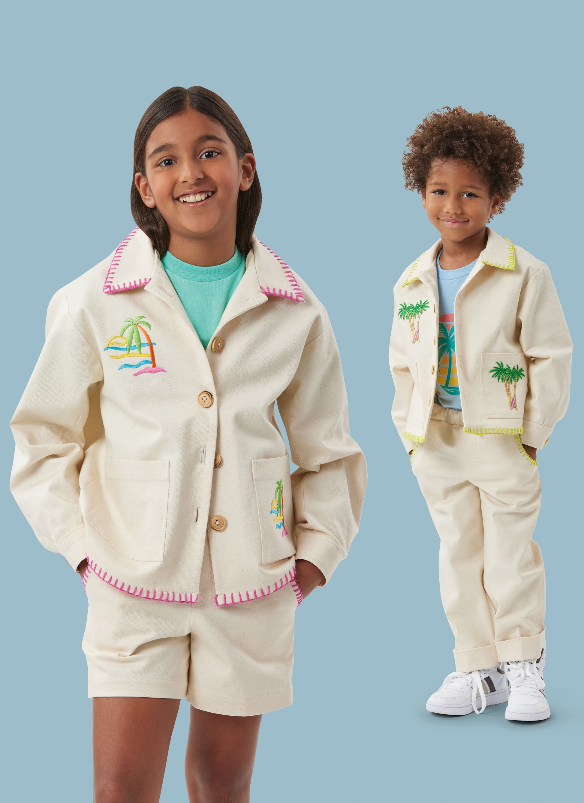 Simplicity Pattern S3113 Children's or Girls' and Boys' Jacket, Shorts and Pants