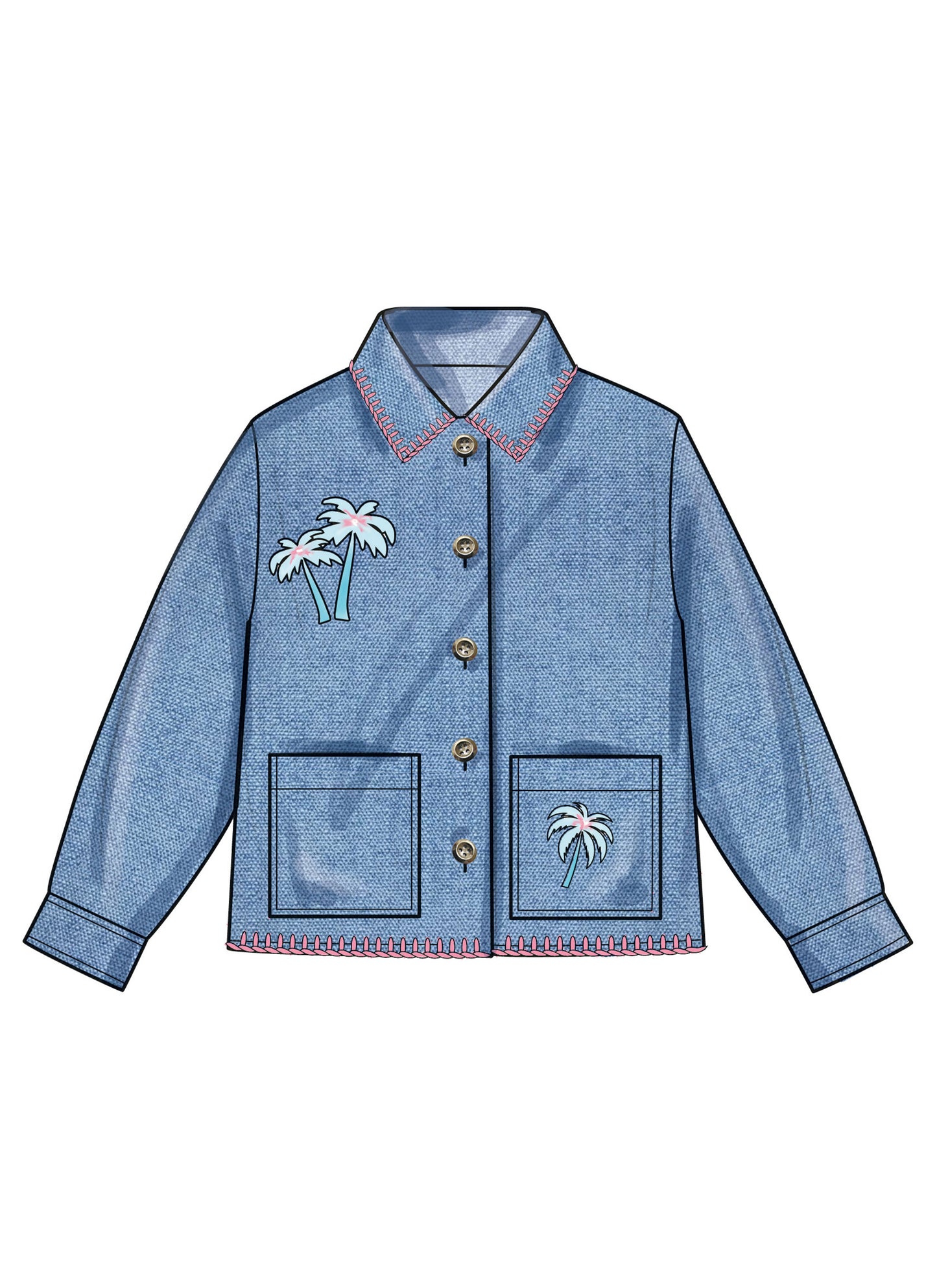 Simplicity Pattern S3113 Children's or Girls' and Boys' Jacket, Shorts and Pants