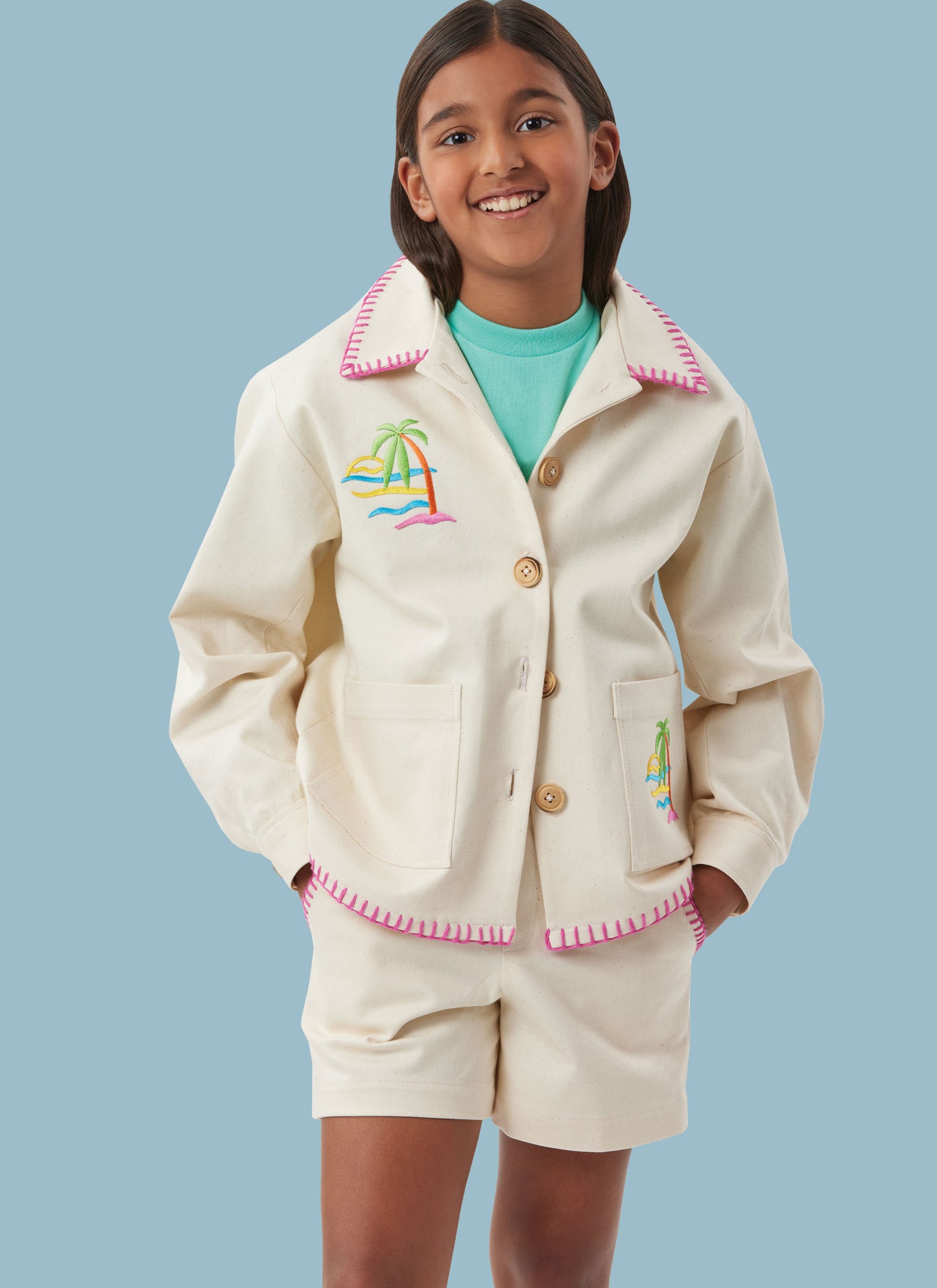 Simplicity Pattern S3113 Children's or Girls' and Boys' Jacket, Shorts and Pants