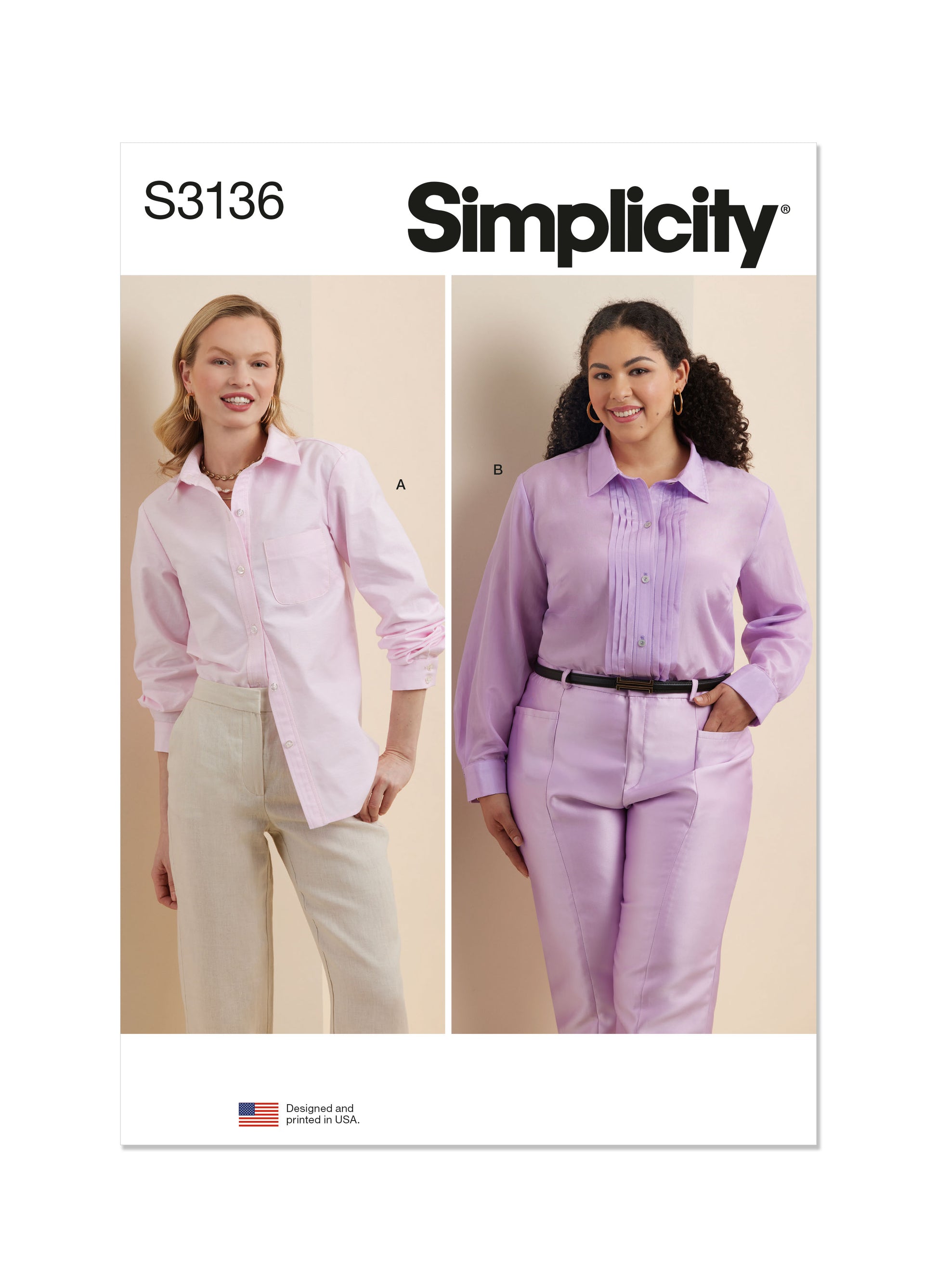 Simplicity Pattern S3136 Misses' Plus Top Vest