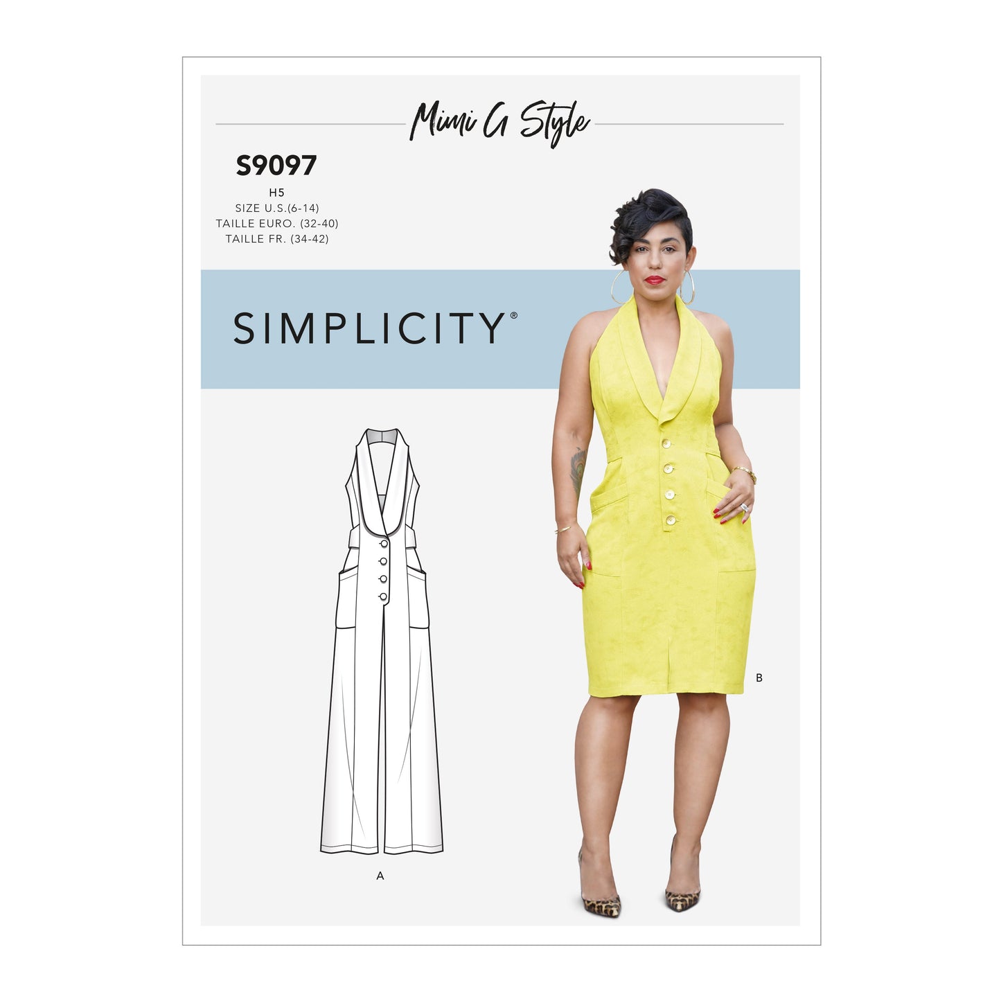 Simplicity Pattern 9097  Misses' Dress & Jumpsuit By Mimi G Style