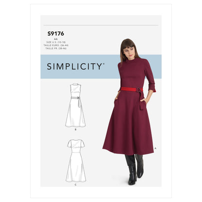 Simplicity Pattern 9176 Misses' & Women's Dresses