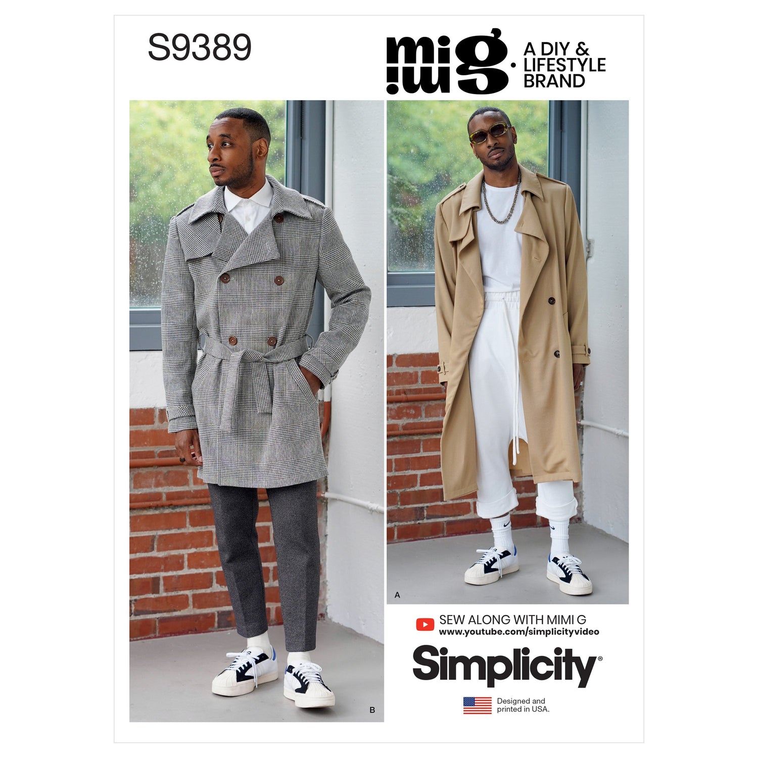 Simplicity SS9389 Men's Trench Coat